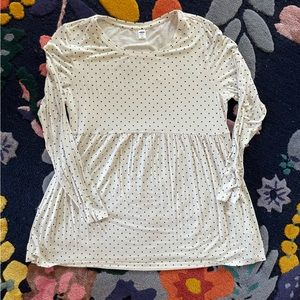Old Navy Polka Dot Maternity Long Sleeve Shirt